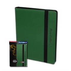Pro-Folio BCW Green 9-Pocket LX Deluxe Leatherette 360 Card Album w/Sideload Pages